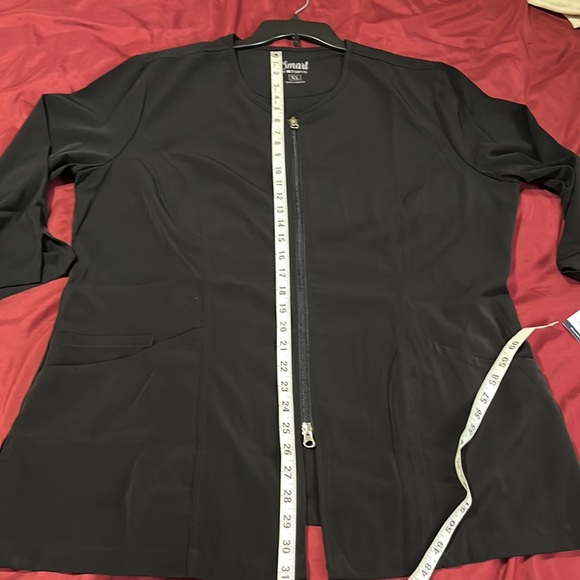 Smart By Maevn Women’s 3 Pockets Scrub Full Zipper Top Nurse XL, NWT - Picture 12 of 15